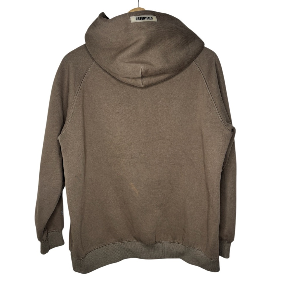 Fear of God ESSENTIALS Hoodie Brown Taupe | Size Small - Picture 7 of 9
